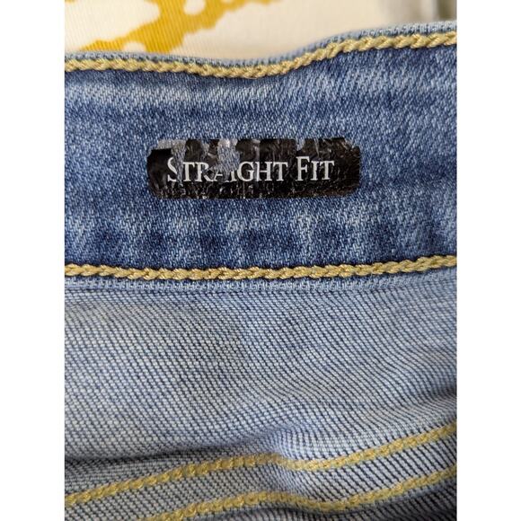 Judy Blue Mid Rise Straight Fit Women's Denim Jeans Sz 14W - Picture 6 of 15